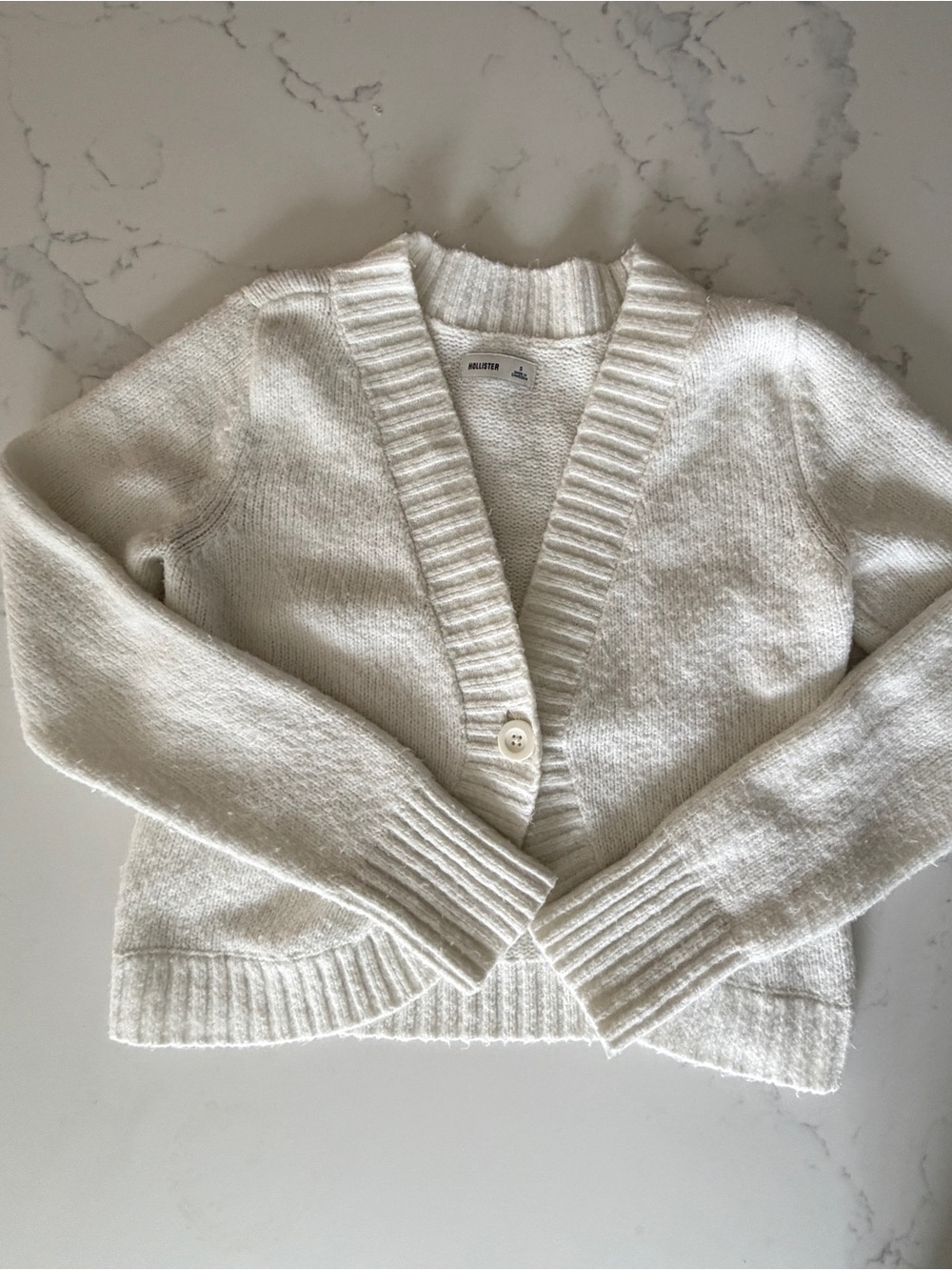 Hollister Women's Cream - Button Cardigan Sweater - small